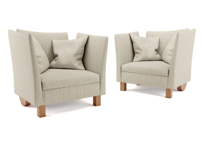 Manobianca Poltrona asimmetrica