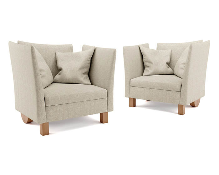 Manobianca Poltrona asimmetrica